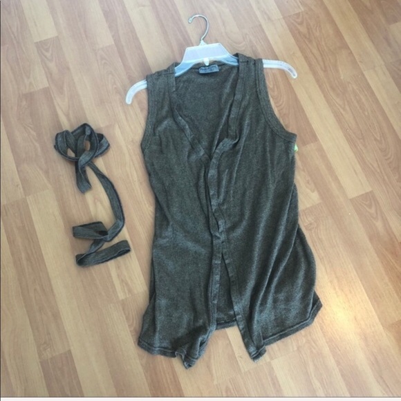 Michael Stars Wrap BrownTie Tunic - Picture 10 of 16